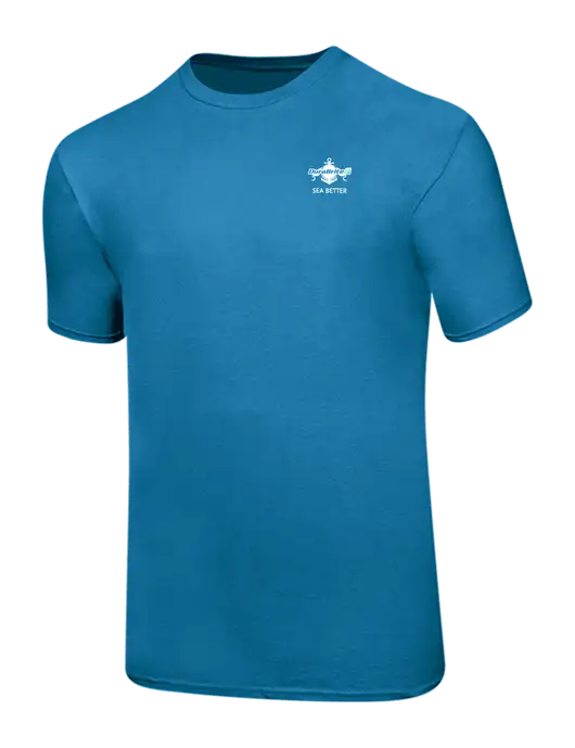 Ring Spun Sapphire 4.5 oz T-Shirt w/Anchor Sea Better Logo