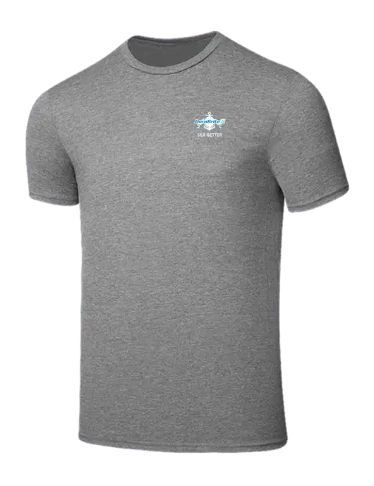 Seriously Soft Grey Frost T-Shirt w/Anchor Sea Better Logo