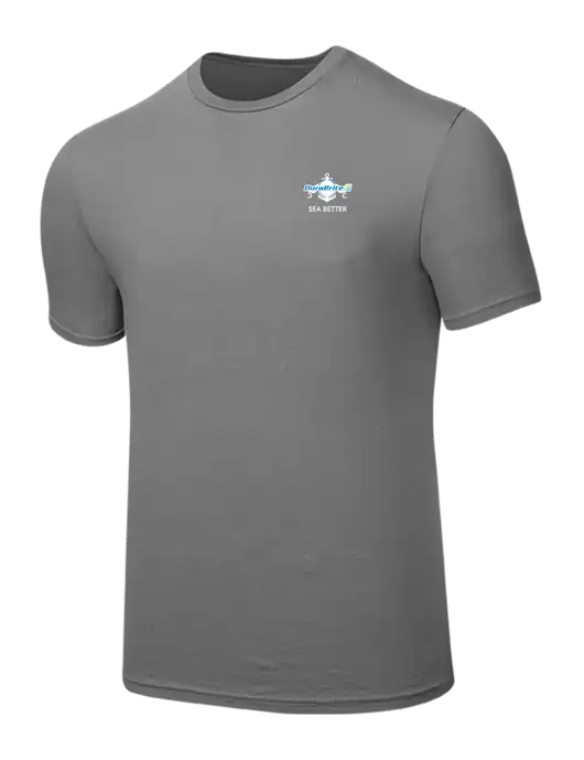 Seriously Soft Medium Grey T-Shirt w/Anchor Sea Better Logo
