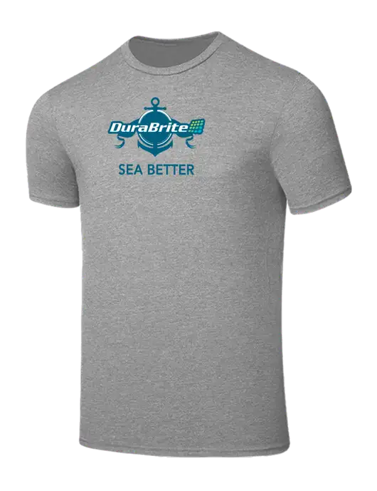 Seriously Soft Light Heather Grey T-Shirt w/Anchor Sea Better Logo