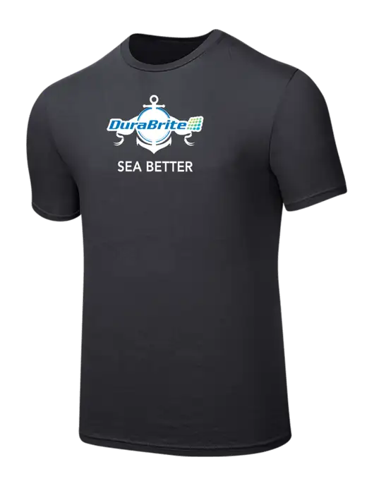 Seriously Soft Charcoal T-Shirt w/Anchor Sea Better Logo