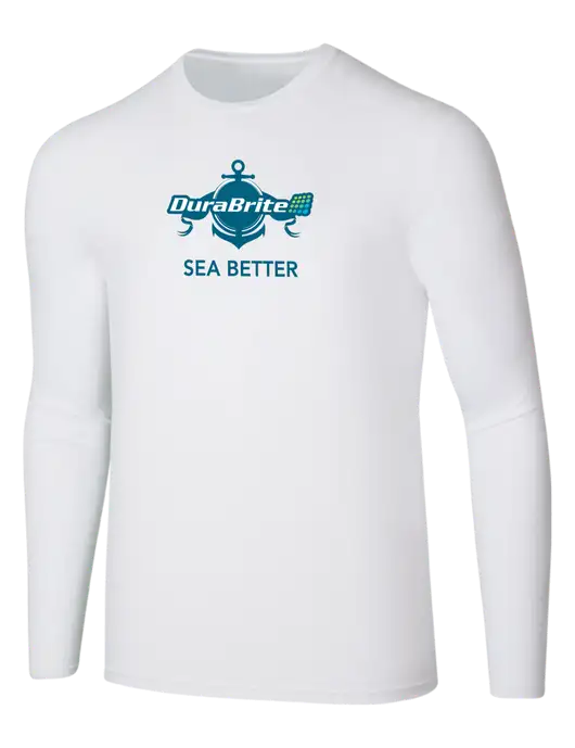 Seriously Soft White Long Sleeve T-Shirt w/Anchor Sea Better Logo
