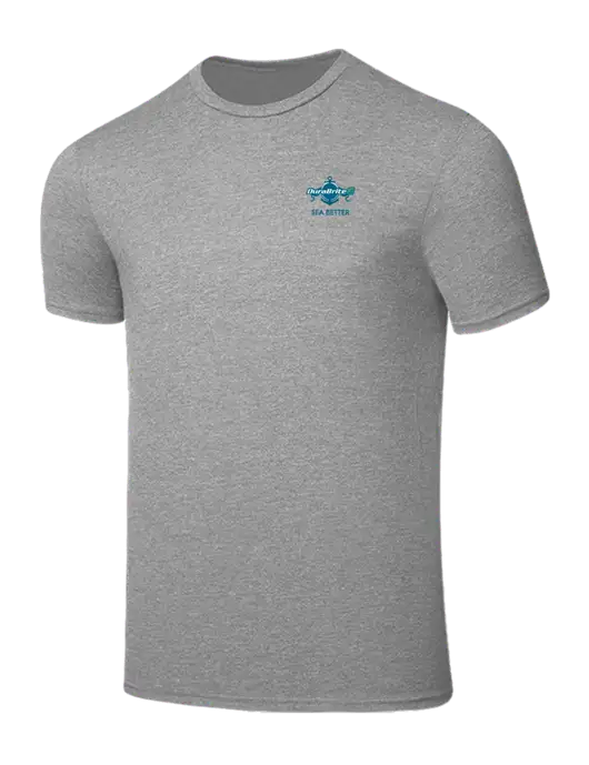 Seriously Soft Light Heather Grey T-Shirt w/Anchor Sea Better Logo
