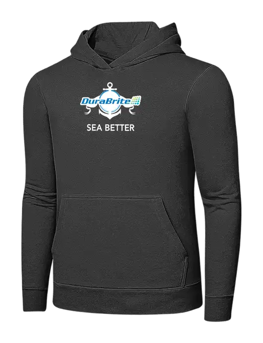 Charcoal 7.8 oz Ring Spun Hooded Sweatshirt w/Anchor Sea Better Logo