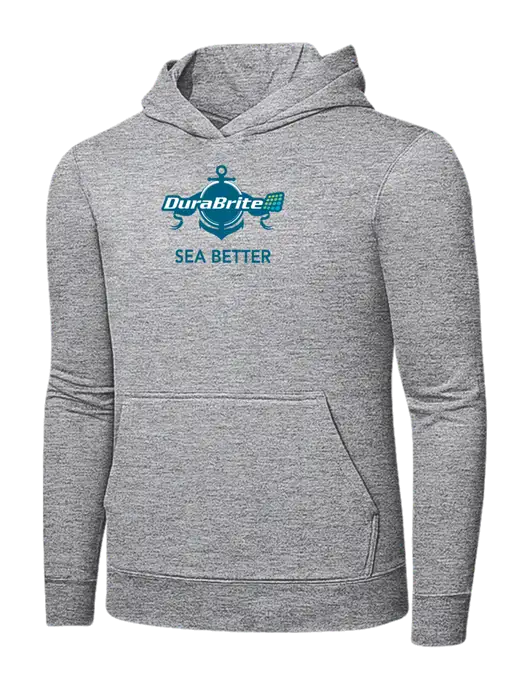Light Grey Heather 7.8 oz Ring Spun Hooded Sweatshirt w/Anchor Sea Better Logo