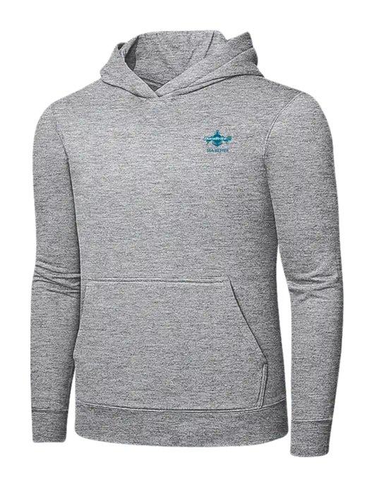 Light Grey Heather 7.8 oz Ring Spun Hooded Sweatshirt w/Anchor Sea Better Logo