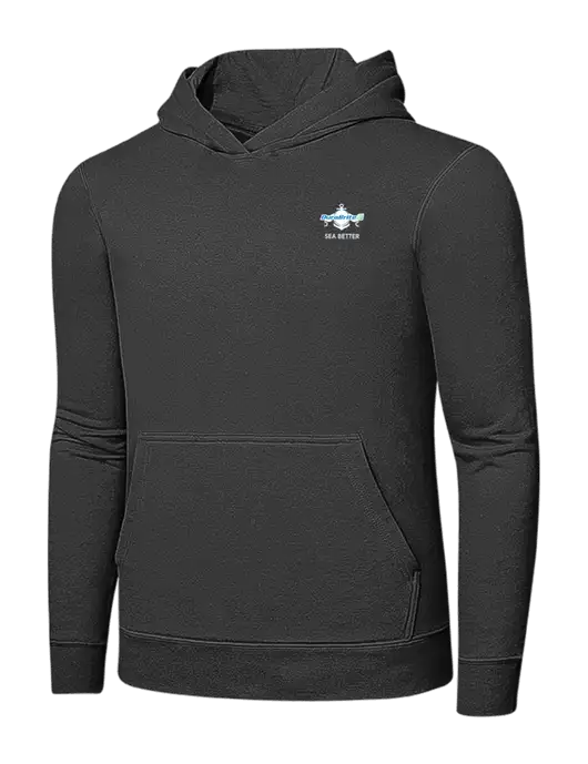 Charcoal 7.8 oz Ring Spun Hooded Sweatshirt w/Anchor Sea Better Logo