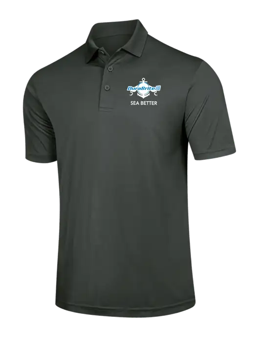 Dark Grey PosiCharge Competitor Polo w/Anchor Sea Better Logo
