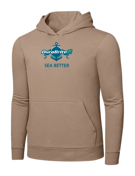 Sand 7.8. oz Ring Spun Hooded Sweatshirt w/Anchor Sea Better Logo