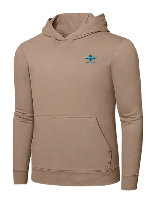 Sand 7.8. oz Ring Spun Hooded Sweatshirt w/Anchor Sea Better Logo