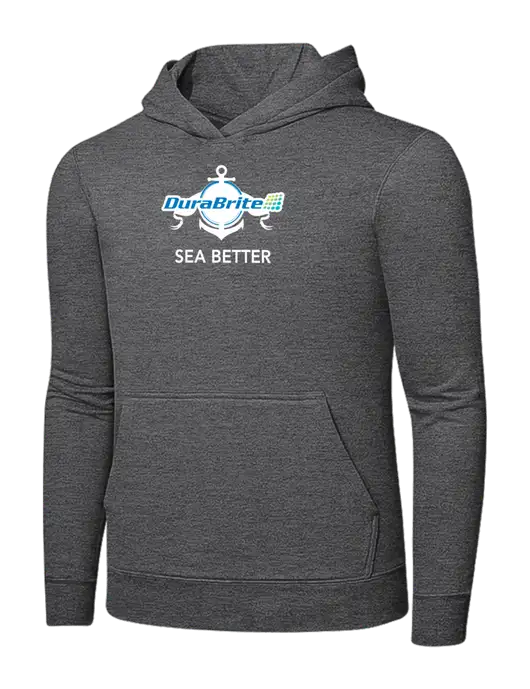 Graphite Heather 7.8. oz Ring Spun Hooded Sweatshirt w/Anchor Sea Better Logo