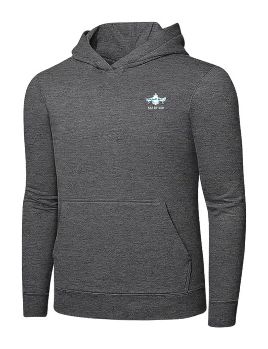 Graphite Heather 7.8. oz Ring Spun Hooded Sweatshirt w/Anchor Sea Better Logo