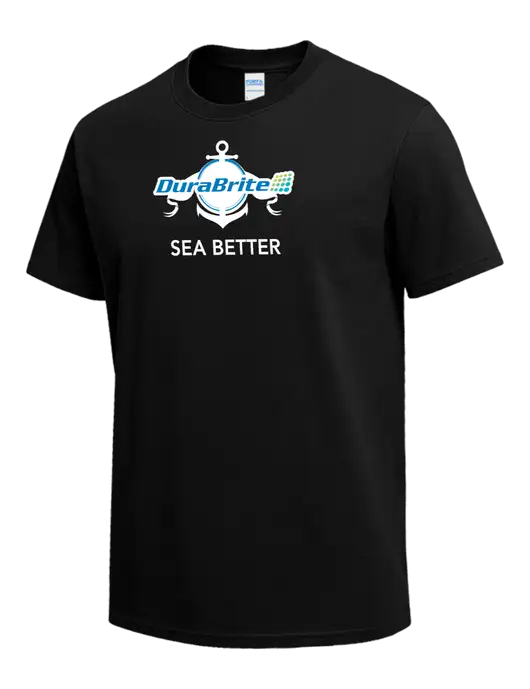 Black Heavyweight 6.1 oz T-Shirt w/Anchor Sea Better Logo