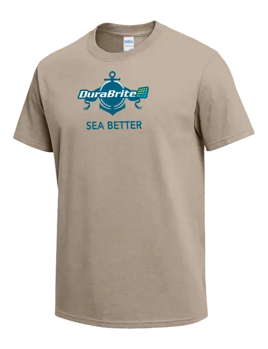 Tan Heavyweight 6.1 oz T-Shirt w/Anchor Sea Better Logo