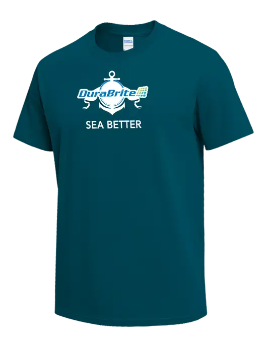 Dark Sapphire Heavyweight 6.1 oz T-Shirt w/Anchor Sea Better Logo