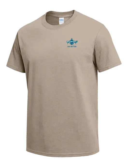 Tan Heavyweight 6.1 oz T-Shirt w/Anchor Sea Better Logo