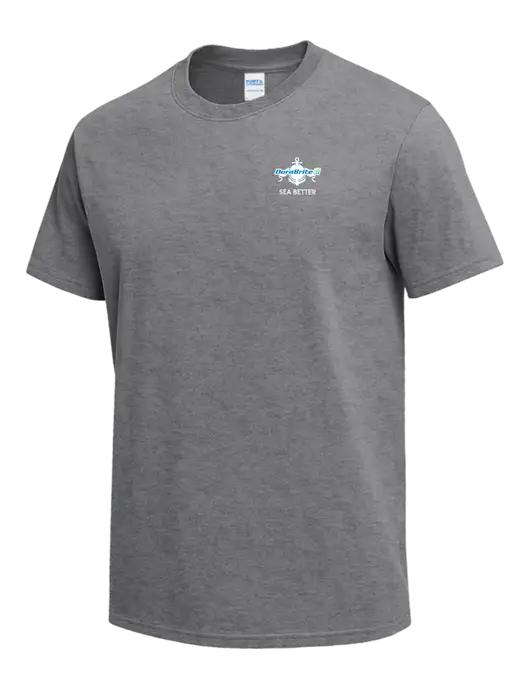 Medium Grey Heather Heavyweight 6.1 oz T-Shirt w/Anchor Sea Better Logo
