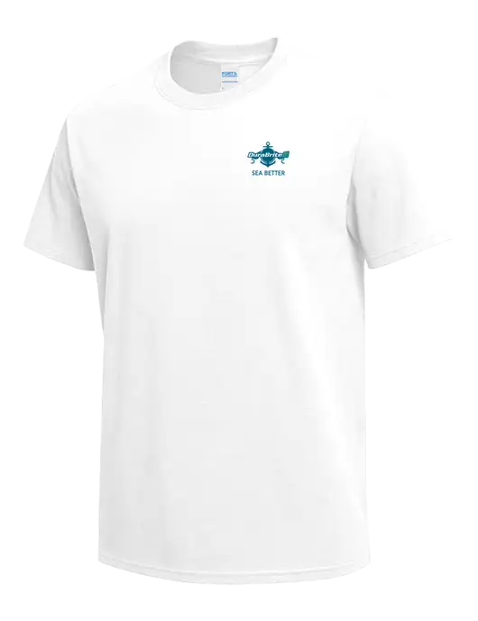 White Heavyweight 6.1 oz T-Shirt w/Anchor Sea Better Logo