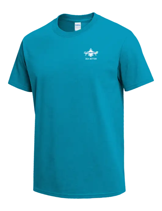 Sapphire Blue Heavyweight 6.1 oz T-Shirt w/Anchor Sea Better Logo