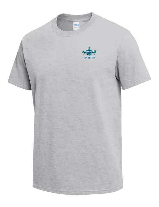 Light Grey Heather Heavyweight 6.1 oz T-Shirt w/Anchor Sea Better Logo