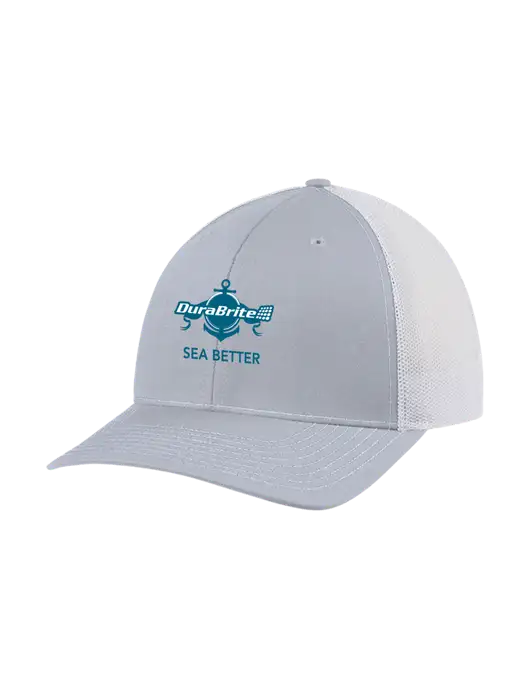 Richardson Adjustable Snapback Original 112 Trucker Cap Light Heather Grey w/White Mesh w/Anchor Sea Better Logo
