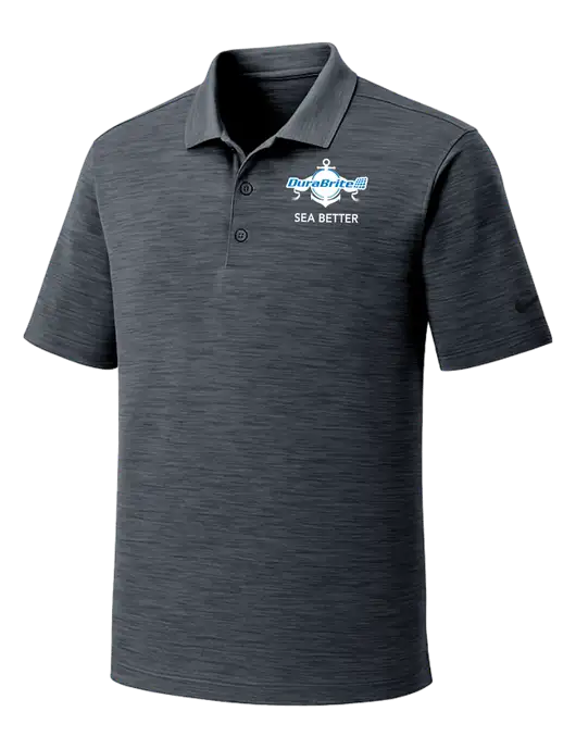 Nike Dri-FIT Dark Grey Striated Polo w/Anchor Sea Better Logo