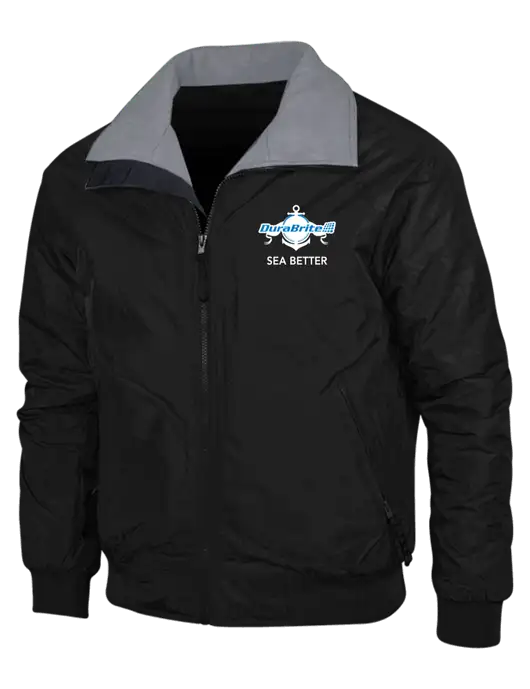 Black/Grey Classic Challenger Jacket w/Anchor Sea Better Logo