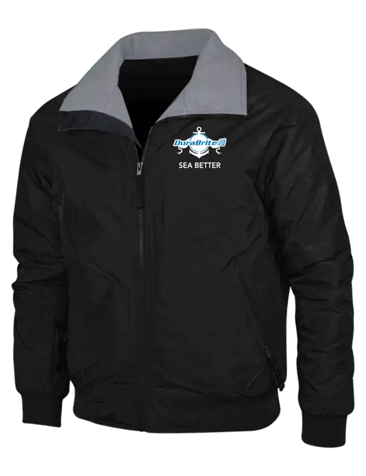 Black/Grey Classic Challenger Jacket w/Anchor Sea Better Logo