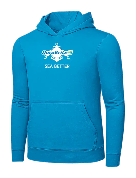 Sapphire 7.8 oz Ring Spun Hooded Sweatshirt w/Anchor Sea Better Logo