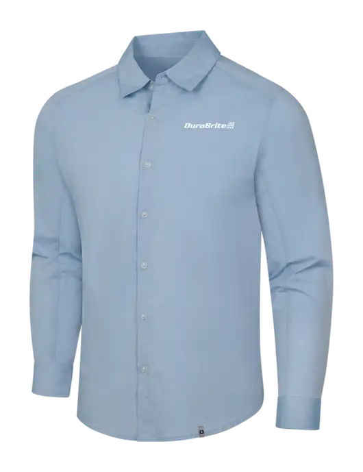 OGIO Light Blue Commuter Woven Shirt w/DuraBrite Logo