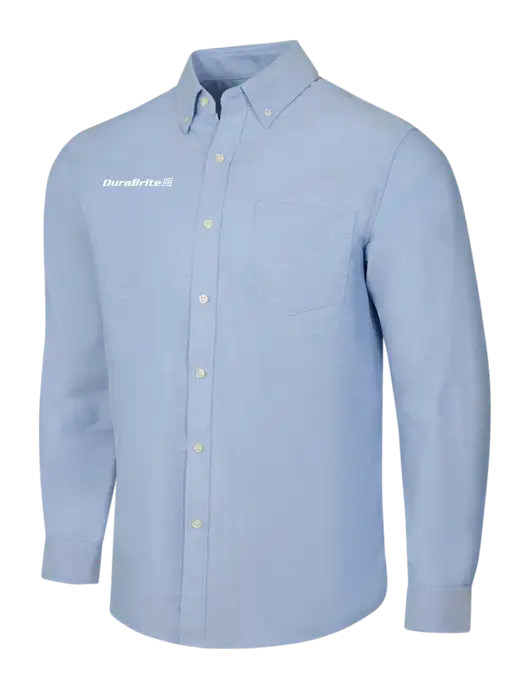Light Blue SuperPro Oxford Shirt w/DuraBrite Logo