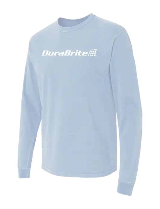 Comfort Colors Garment-Dyed Light Blue Heavyweight Long Sleeve T-Shirt w/DuraBrite Logo
