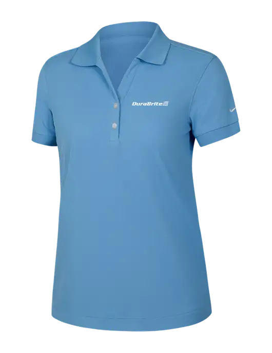 Nike Womens Dri-FIT Classic Light Blue Polo w/DuraBrite Logo