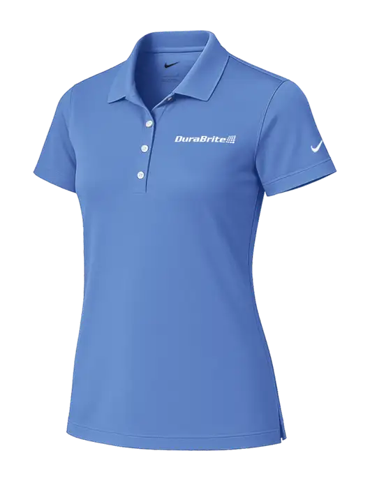 Nike Womens Light Blue Tech Basic Dri-FIT Polo
 w/DuraBrite Logo
