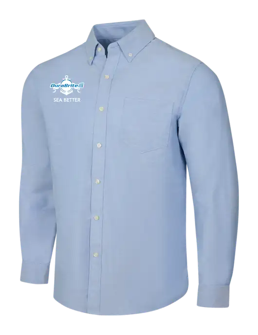 Light Blue SuperPro Oxford Shirt w/Anchor Sea Better Logo