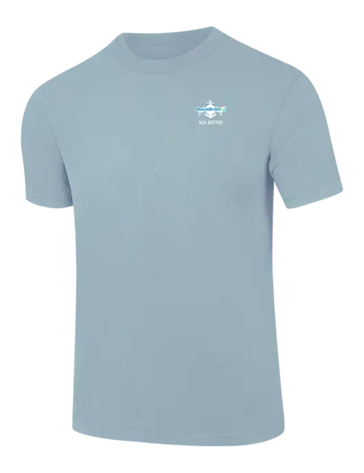 Comfort Colors 6.1 oz Light Blue Heavyweight Ring Spun T-Shirt w/Anchor Sea Better Logo