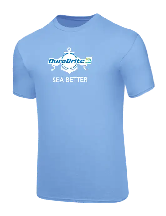 Core Blend Light Blue T-Shirt w/Anchor Sea Better Logo