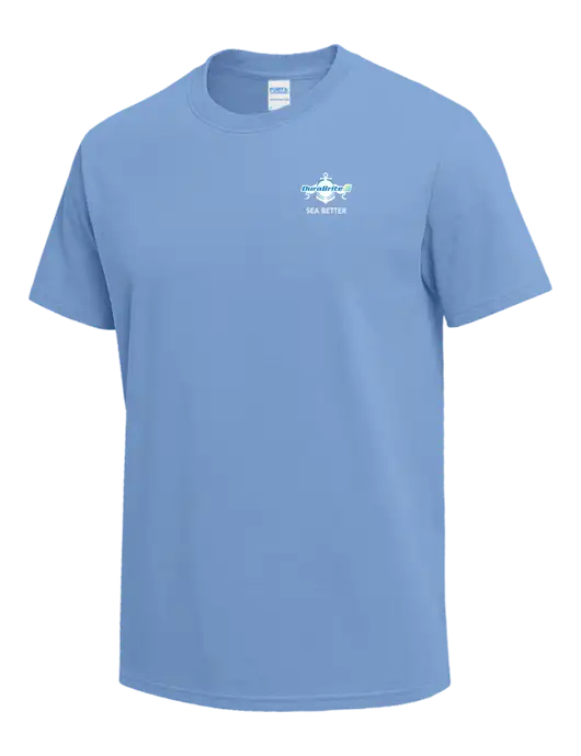 Light Blue Heavyweight 6.1 oz T-Shirt w/Anchor Sea Better Logo